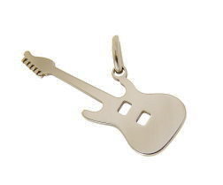 electric guitar pendant stainless steel
