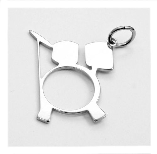 drums pendant stainless steel 20x17x0,8mm
